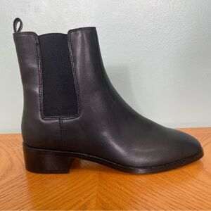 J.Crew Chelsea Boots For Women Faux Leather Pull On Black Style BT277 Size 8